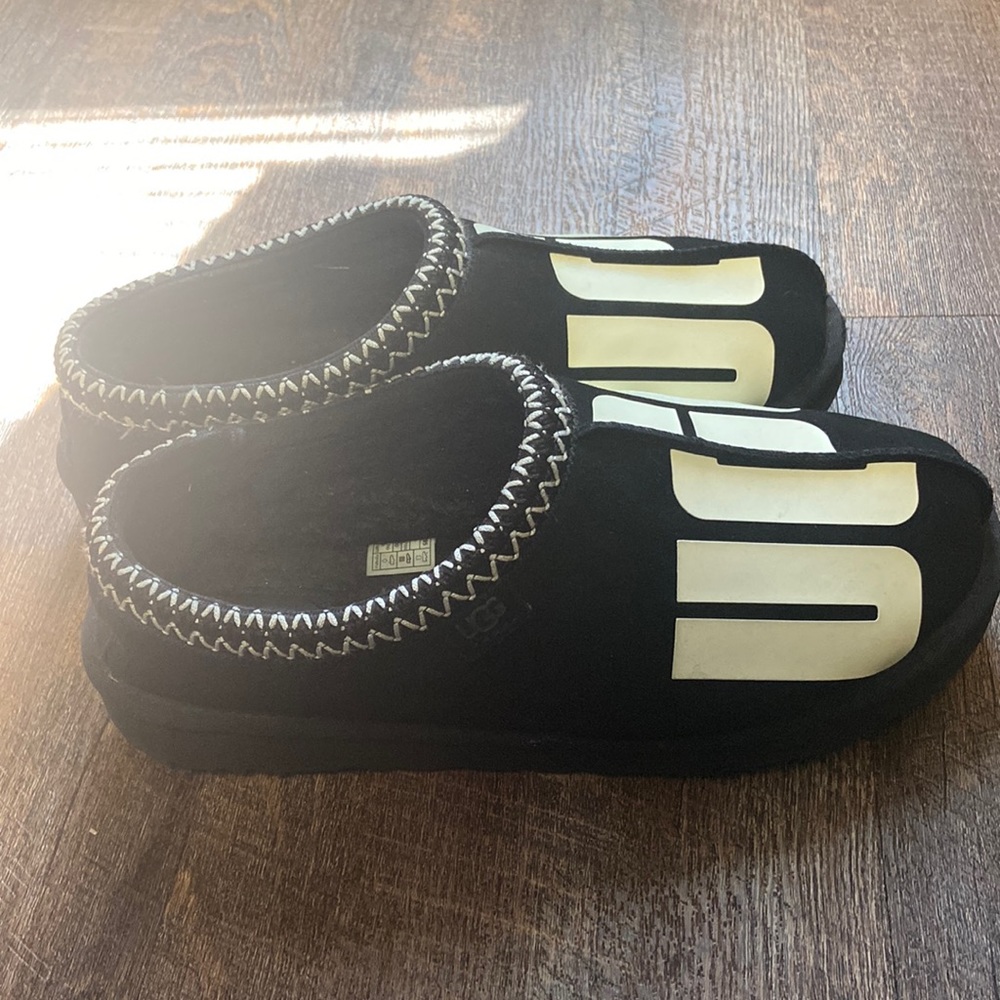 Black and White Tasman Chopd Men Slippers